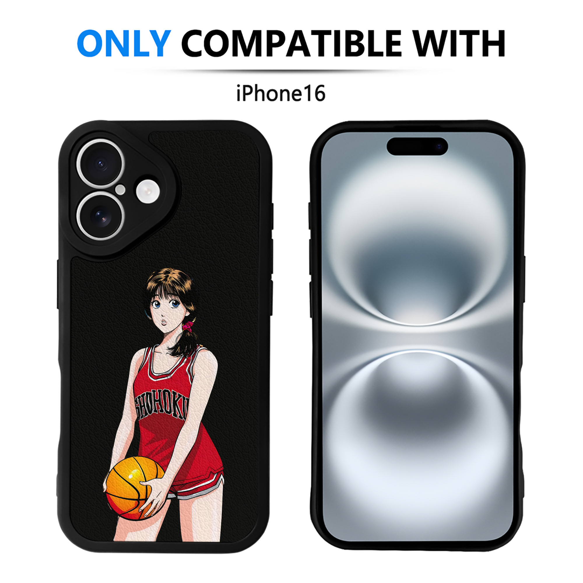 （画像用） SLAM DUNK／スラムダンク 【iPhone 16シリーズ対応】シリコンスマホケース（レザー調） 材質：シリコン
